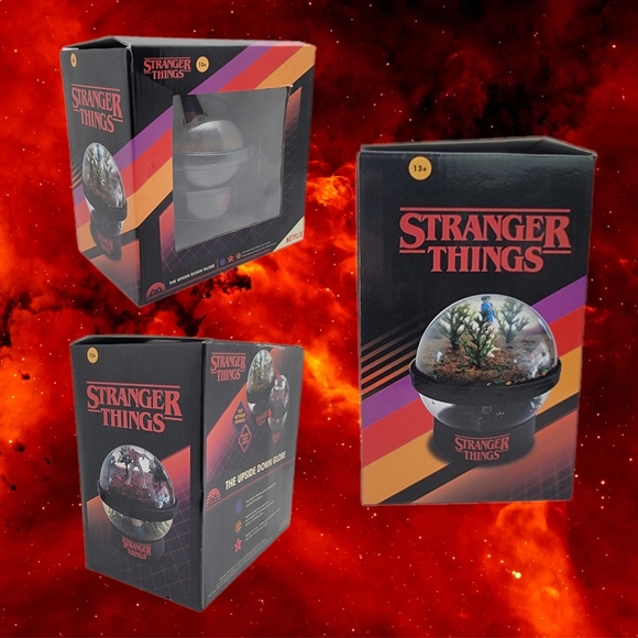 Netflix Stranger Things Upside Down Double Sided Snow Globe Eleven & Demogorgon - Picture 7 of 7